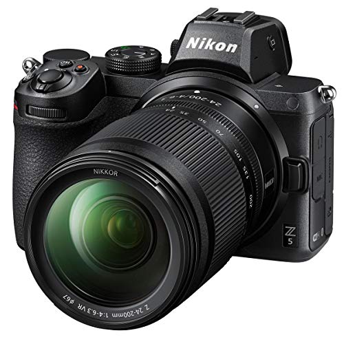 Nikon Z5 Full Frame Mirrorless Camera with NIKKOR Z 24-200mm f/4-6.3 VR Zoom Lens Mount Adapter FTZ