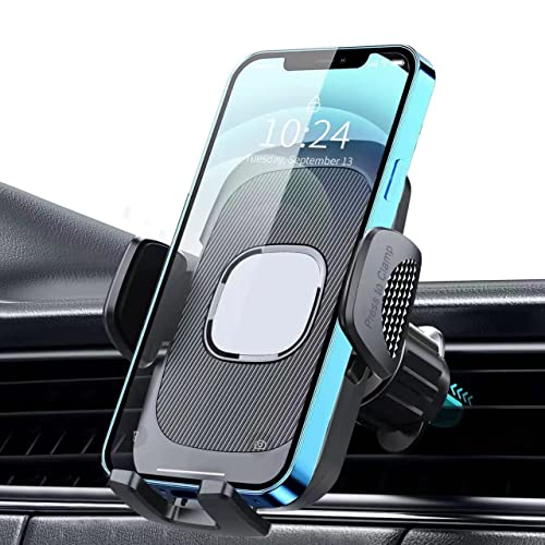 Phone Mount for Car, Car Phone Holder Mount Clip Mount Phone Holder, Car Vent Phone Mount for Car Cellphone Stand Air Vent for Smartphone, iPhone, Automobile Cradles Universal【Metal Hook】