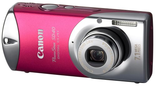 Canon PowerShot SD40 7.1MP Digital Elph Camera with 2.4x Optical Zoom (Precious Rose)