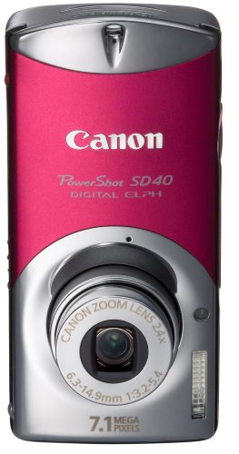 Canon PowerShot SD40 7.1MP Digital Elph Camera with 2.4x Optical Zoom (Precious Rose)
