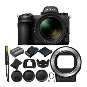 nikon z 6ii fx-format mirrorless camera with nikkor z 24-70 and ftz ii mount adapter bundle (2 items)