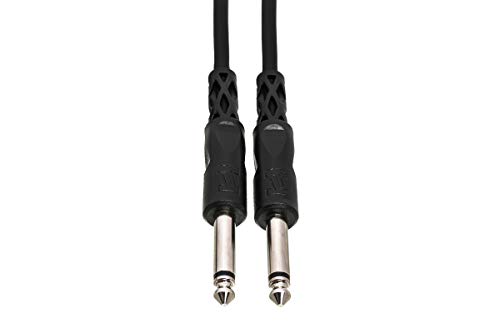 Hosa CPP-105 1/4" TS to 1/4" TS Unbalanced Interconnect Cable, 5 Feet