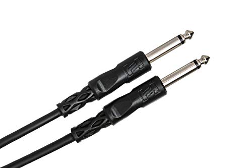 Hosa CPP-105 1/4" TS to 1/4" TS Unbalanced Interconnect Cable, 5 Feet