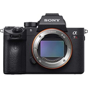 Sony Alpha a7R III Mirrorless Digital Camera (Body Only) (ILCE7RM3/B) + 2 x 64GB Memory Card + 3 x NP-FZ-100 Battery + Corel Photo Software + Case + Card Reader + LED Light + More (Renewed)
