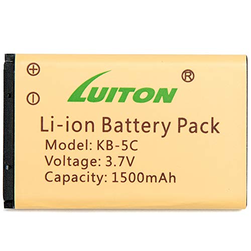 1500mAh Li-ion Battery for Retevis RT22 RT22S RT15 Walkie Talkies LUITON LT-316 TIDRADIO TD-M8 Zastone X6 WLN KD-C1 Zeadio ZS-B1 DC Two Way Radio 3.7V (2 Packs)