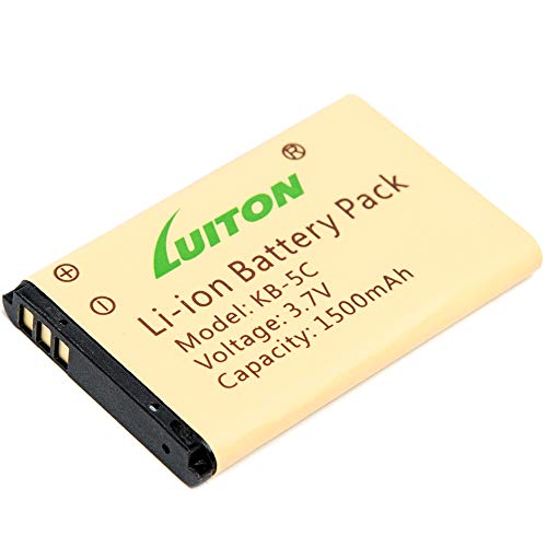 1500mAh Li-ion Battery for Retevis RT22 RT22S RT15 Walkie Talkies LUITON LT-316 TIDRADIO TD-M8 Zastone X6 WLN KD-C1 Zeadio ZS-B1 DC Two Way Radio 3.7V (2 Packs)