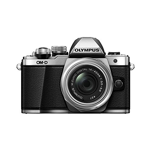 Olympus OM-D E-M10 Mark II Mirrorless Camera with 14-42mm II R Lens (Silver)