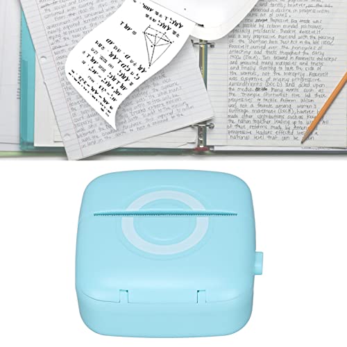 Cosiki Mini Printer, Portable Printer Mini Portable Wireless for Household for Office(Blue)