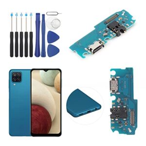 usb charging port for samsung galaxy a12 dock connector charger board flex cable assembly replacement for a125 with kit(not for a12 nacho)