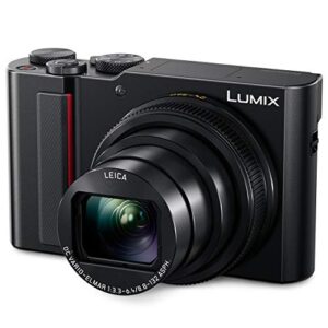 panasonic lumix zs200, 15x leica dc lens with stabilization, 20.1 megapixel, large 1 inch low light sensor, (dc-zs200k usa black) (renewed)