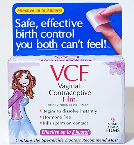 VCF Vaginal Contraceptive Film -- 9 Sheets - 2PC