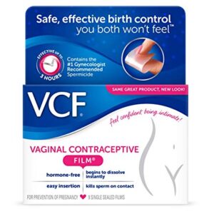 VCF Vaginal Contraceptive Film -- 9 Sheets - 2PC