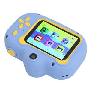 Hidyliu 1080P Kids Digital Camera - 2inch Kids Camera Cute Cartoon Design HD Digital Children Selfie Camera for Birthday (Blue)