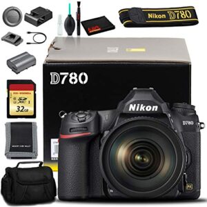 nikon d780 dslr camera with 24-120mm lens bundle with memory card kit (international model)