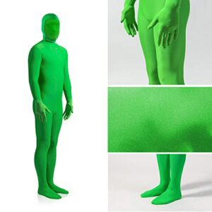 LimoStudio Green Chromakey Bodysuit, Unisex for Male & Female, Spandex Flexible Stretchable Elastic, Higher Density > 200 GSM Premium Fabric, Adult Size Custome for Photo Chroma Key, Video, AGG779