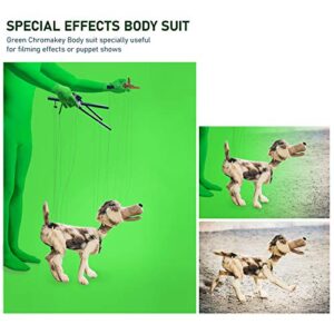 LimoStudio Green Chromakey Bodysuit, Unisex for Male & Female, Spandex Flexible Stretchable Elastic, Higher Density > 200 GSM Premium Fabric, Adult Size Custome for Photo Chroma Key, Video, AGG779