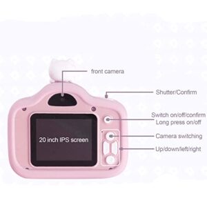 Children's High-Definition Front and Rear Single Shot 2000w Mini 2.0 Inch Video Camera Game Music All-in-one Camera Can Take Pictures Without Card