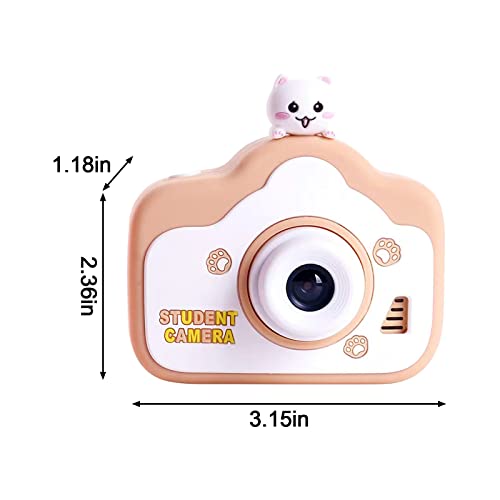 FITORON Children's HD Front and Rear Double Shot 2000w Mini 2.0 Inch Video Camera Game Music All-in-one Camera with 32GB Memory Card