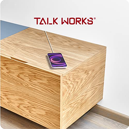 TALK WORKS Compatible with MagSafe Charger for iPhone 12, 13 with 6ft USB-C Cable Connected (No Wall Adapter) Magnetic Fast Charge Cord for Apple iPhone 13, 12 Pro/Max, Mini & Mag Safe Cases - Pink