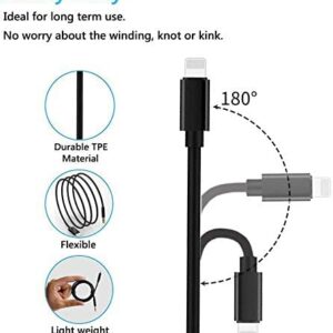 Aux Cord for iPhone, Lightning to 3.5mm Audio Cable 3.3FT [Apple Mfi Certified] iPhone AUX Cord for Car Stereo, Speaker and Headphone Compatible with iPhone 14 13 12 11 XS XR X 8 7 6 iPad iPod (Black)