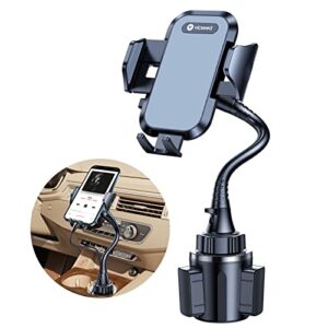 𝗨𝗽𝗴𝗿𝗮𝗱𝗲𝗱 15'' Cup Holder Phone Mount [𝗦𝘁𝗮𝗯𝗹𝗲 & 𝗦𝗲𝗰𝘂𝗿𝗲] Cup Phone Holder for Car, Adjustable Long Neck Phone Cup Holder for Car, SUV, Truck, Fit for iPhone 14 13 Pro Max, All Phones