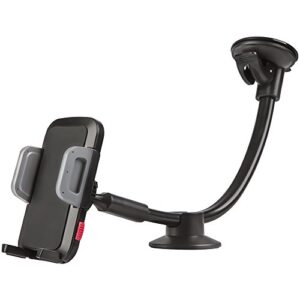 newward car phone mount, universal long arm windshield handsfree phone holder for car compatible iphone 14 pro/13/12/11/xs/xr/x/8 plus, galaxy s20/s10/s9/s9 /note 10/s8, huawei and more