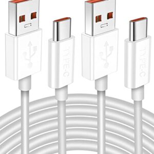 Jelanry USB C Cable USB Type C Cable, 120W HyperCharge Turbo Charging, 6A Fast Charging for Xiaomi Pad 5 12 Pro 12 12X 11T Pro 11 Lite 5G NE, Redmi 10 2022 Note 11 Pro 5G Note 11/ 11s, 6.6ft 2Pack