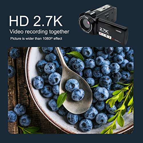 Qiilu Digital Camera Recorder, HD Digital Video Camera 3in IPS Screen 48MP DV Camera Night Vision Recording Camera 100‑240V(#3)
