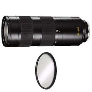 leica apo-vario-elmarit-sl 90-280mm f/2.8-4 lens + uv protective filter combo
