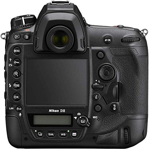 Nikon D6 DSLR Camera (Body Only) (1624) + 4K Monitor + 2 x 120GB XQD Card + Headphones + 3 x EN-EL18C Battery + Pro Mic + Case + Corel Photo Software + Tripod + More (International Model) (Renewed)