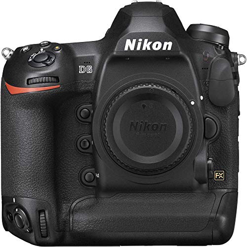 Nikon D6 DSLR Camera (Body Only) (1624) + 4K Monitor + 2 x 120GB XQD Card + Headphones + 3 x EN-EL18C Battery + Pro Mic + Case + Corel Photo Software + Tripod + More (International Model) (Renewed)