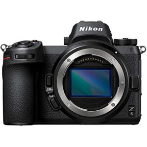 nikon 1595 z6 24.5mp fx-format 4k mirrorless full frame camera (body only) – (renewed)