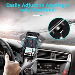 AUKEPO 2PCS Magnetic Phone Car Mount, Cell Phone Holder for Dashboard, Super Strong 4 Built-in Magnets, 360° Rotation and Strong Adhesive, Fits All iPhone, Samsung, and More Smartphones