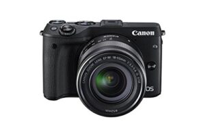 canon 9694b011 24.2mp eos m3 mirrorless digital camera (black)