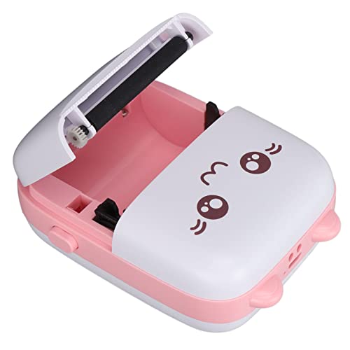 Liccx Pocket Printer, Mini Photo Printer, 200DPI Resolution,Ergonomic Design, Print Any Text, Pictures, Memos, Blessings,(Pink)