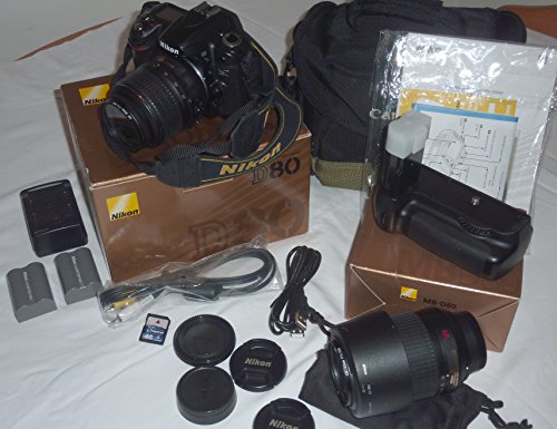 Nikon D80 10.2MP Digital SLR Camera Kit with 18-55mm ED II AF-S DX Zoom-Nikkor Lens