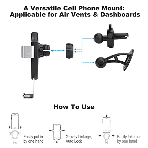 Toucan Parrot with Flowers Car Phone Holder Mount Universal Cellphone Vent Clamp for Dashboard Windshield Stand