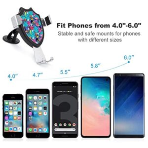 Toucan Parrot with Flowers Car Phone Holder Mount Universal Cellphone Vent Clamp for Dashboard Windshield Stand