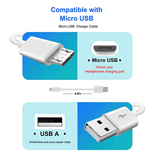 5 Feet Micro USB Charger Charging Cable Cord fit for Consumer Cellular Link Consumer Cellular Link ii 2, Doro PhoneEasy 7050 626 824 618 610 680 605 612 615 Flip Cell Phone