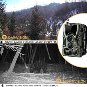 Happyyami Action Cam Hunting Camera Wildlife Night Camera Trail Camera Scouting Camera for Wildlife Monitoring Action Camera