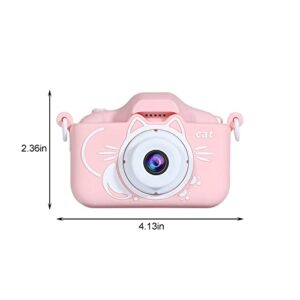 Cute Kids Digital Camera for Boys Girls, 20 MP Cat Selfie Camera, Christmas Birthday for Kids - 2 Inch Screen, Front Rear 2000W Lens, Video, Filter Mode, Games