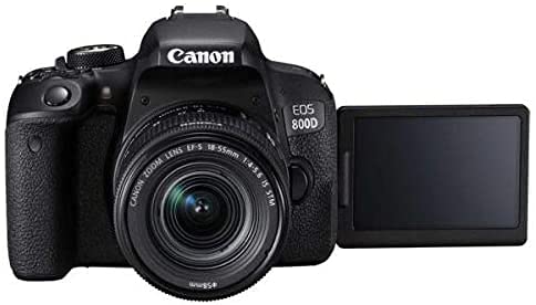 Canon EOS Rebel 800D/T7i DSLR Camera with 18-55 4-5.6 is STM Lens (1895C002), 64GB Card, Color Filter Kit, Case, Photo Software, LPE17 Battery, External Charger + More (Renewed)