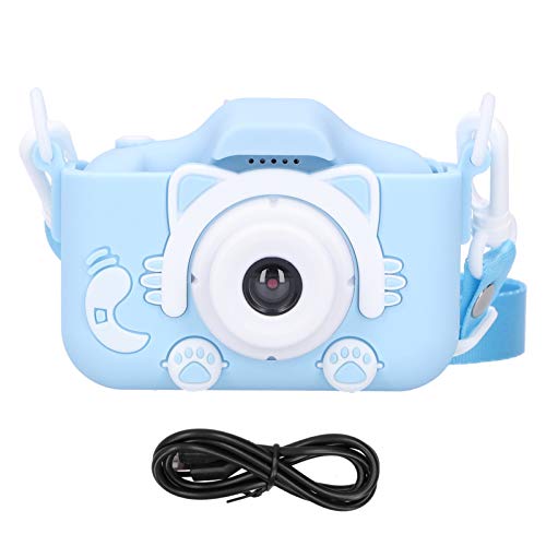 Jopwkuin Children Camera, Easy to Operate Video Recording Camera Toy with Lanyard for Outdoor for Children(Blue)