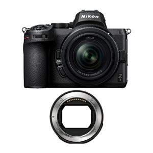 nikon z5 mirrorless camera with nikkor z 24-50mm lens and ftz mount adapter bundle (2 items)