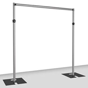 Pipe and Drape Backdrop Kit (7-12' Tall x 7-12' Wide Adjustable)