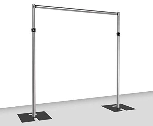 Pipe and Drape Backdrop Kit (7-12' Tall x 7-12' Wide Adjustable)