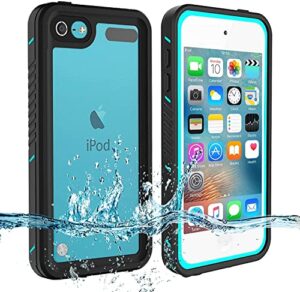 besinpo for ipod touch 7th/6th/5th generation case waterproof, ipod touch case shockproof 360 full body heavy duty defender protective cover for diving swimming snorkeling case for ipod touch 7/6/5