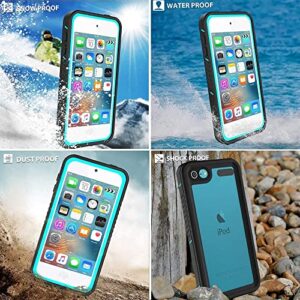 BESINPO for iPod Touch 7th/6th/5th Generation Case Waterproof, iPod Touch Case Shockproof 360 Full Body Heavy Duty Defender Protective Cover for Diving Swimming Snorkeling Case for iPod Touch 7/6/5