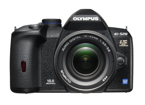 Olympus Evolt E520 10MP Digital SLR Camera with Image Stabilization w/ 14-42mm f/3.5-5.6 Zuiko Lens