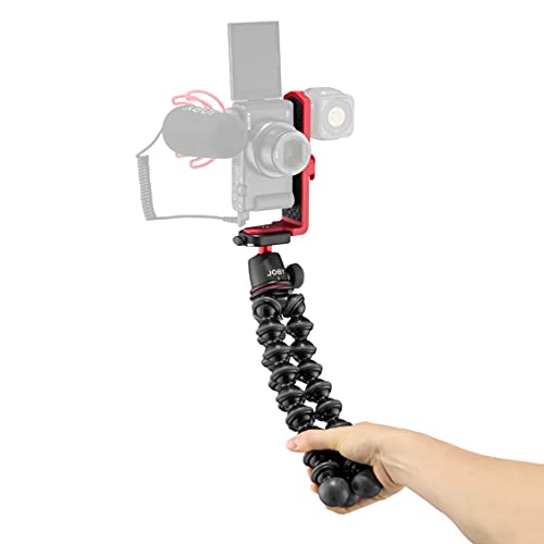 Joby GorillaPod 3K Vert Kit, Compact Flexible Tripod 3K Stand and BallHead 3K with Vertical L Bracket for Landscape and Portrait Mirrorless Cameras up to 3kg (6.6lb),Black,JB01829-BWK